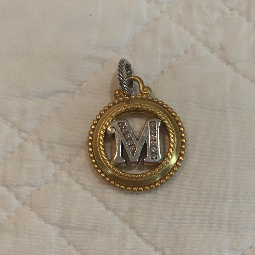 Brighton Two-Tone 'M' Pendant Charm